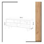 Hanah Home Glasgow Soporte de TV Roble y Blanco